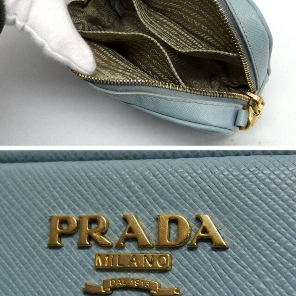 PRADA Blue Saffiano Shoulder Bag - Picture 5 of 11